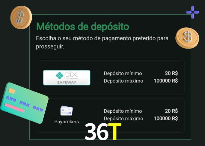 O cassino 36T oferece uma grande variedade de métodos de pagamento